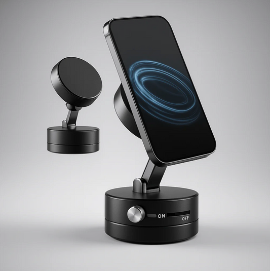 MagnaGrip 360™ – Ventosa Fuerte y Plegable para Móvil