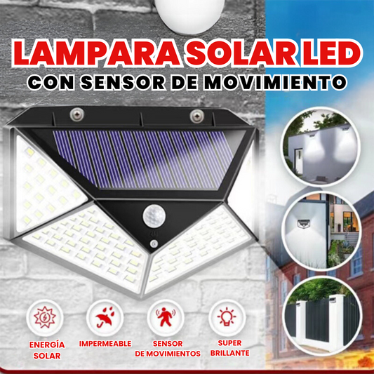 PAK 3 LAMPARA SOLAR CON SENSOR DE MOVIMIENTO⚡🚨